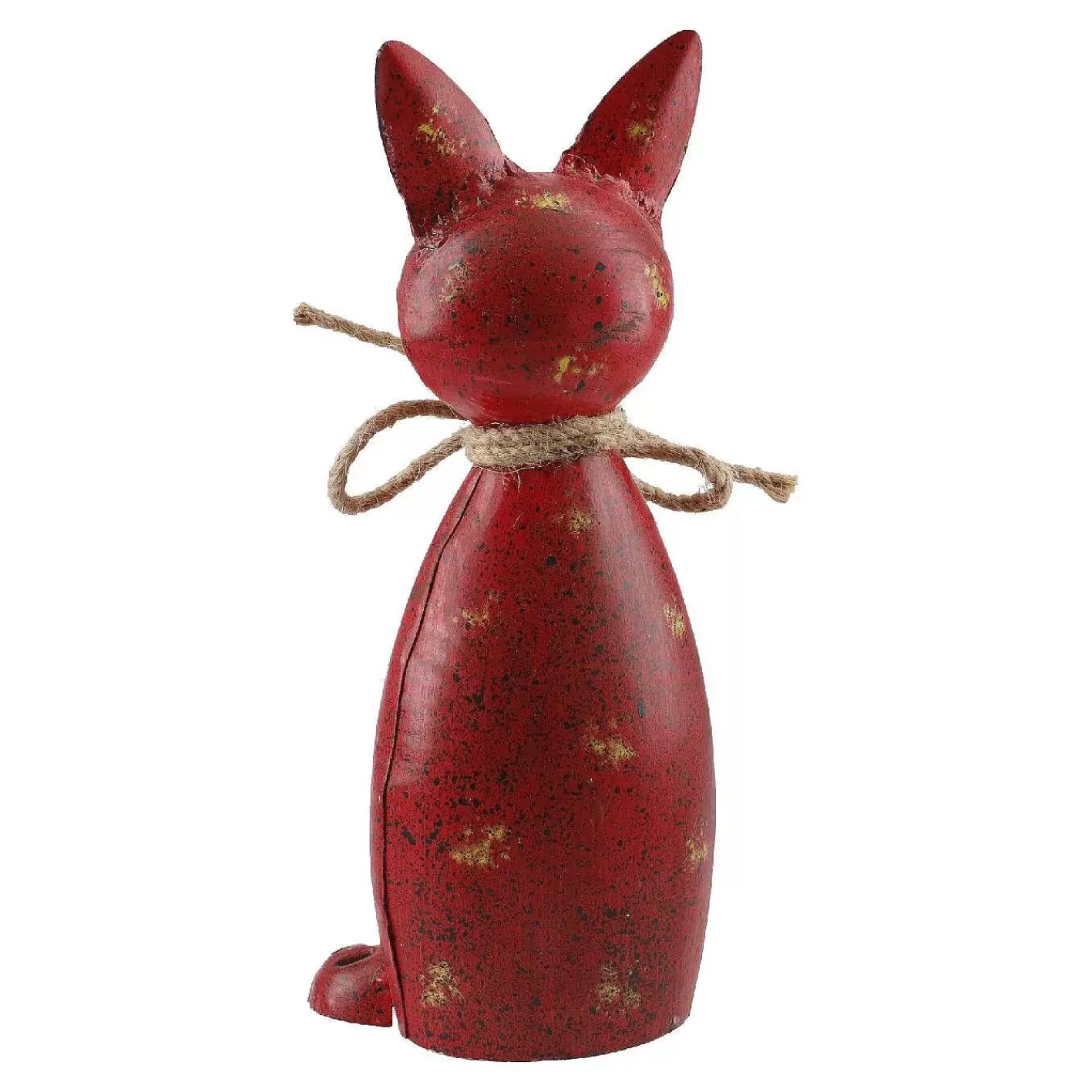 Nanu-Nana Zaunstecker Katze, Rot, 23 Cm< Gartendeko