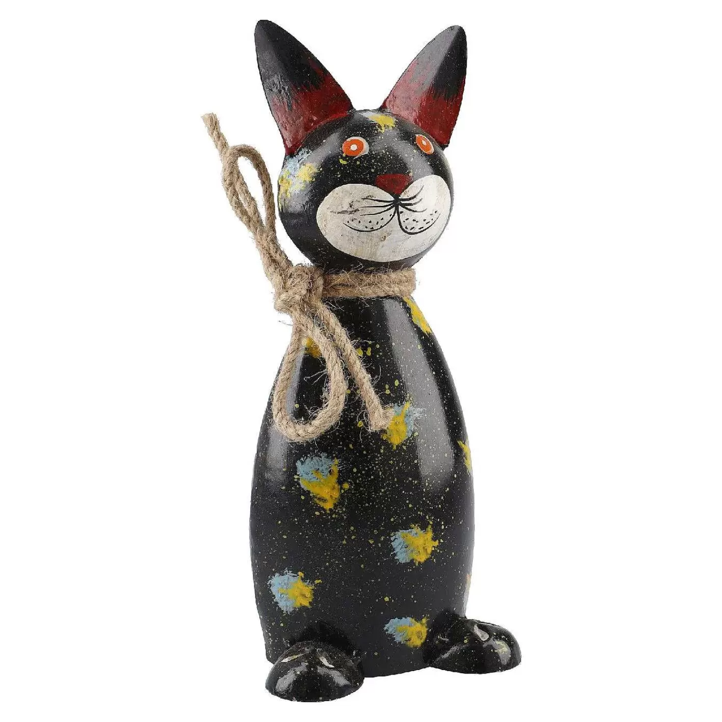 Nanu-Nana Zaunstecker Katze, Schwarz, 23 Cm< Gartendeko